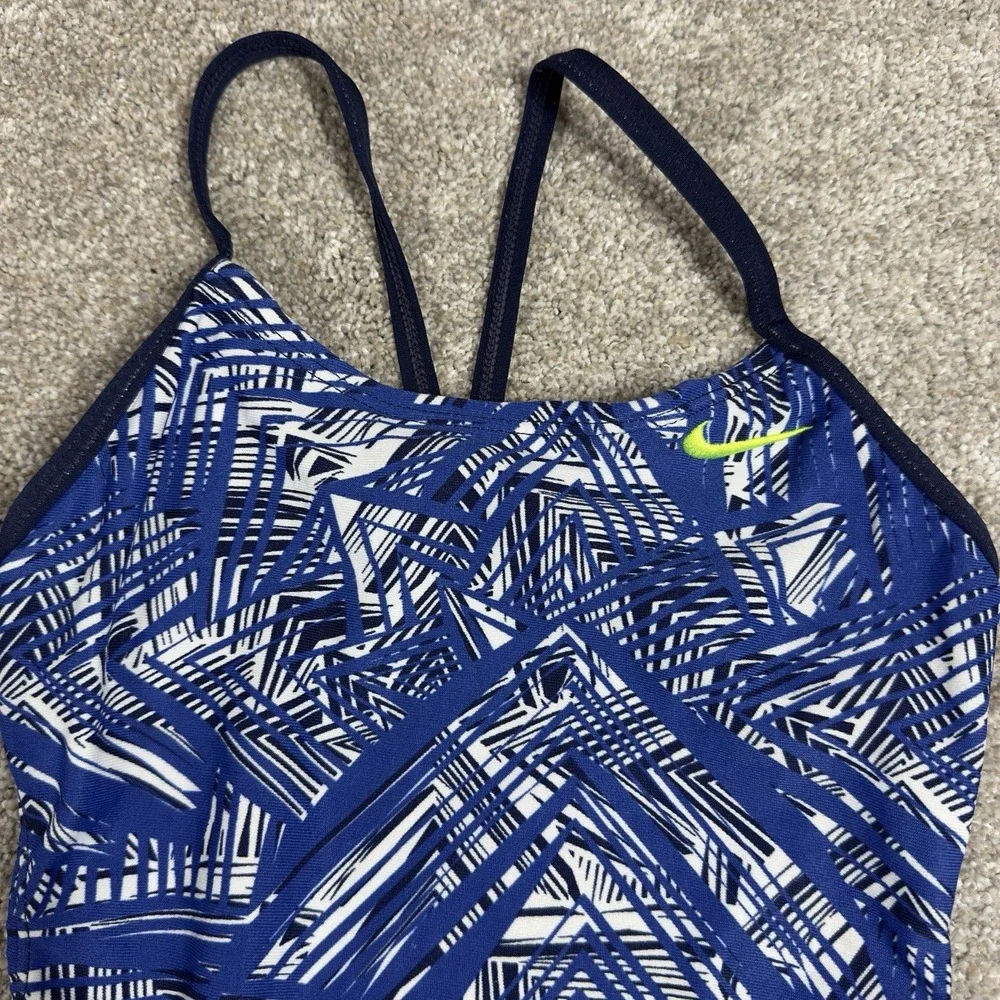Nike size 10 Girls 1 pc Swimsuit‎ Racerback Cross Competitive Swimming One Piece